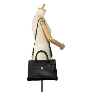Chanel Bag 2WAY Cocomark Skin Caviar Black Executive Neo Tote